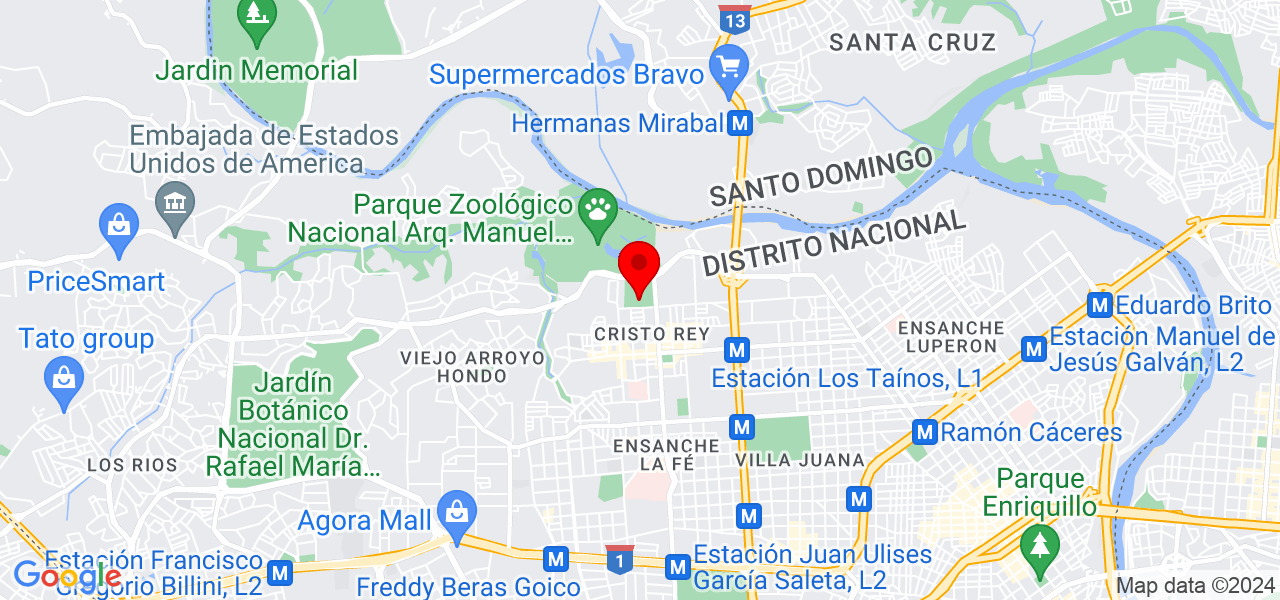 Anny Gonz&aacute;lez - Distrito Nacional - Santo Domingo de Guzmán - Mapa