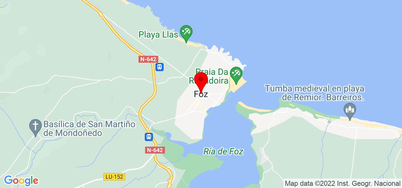 Ana paula - Galicia - Foz - Mapa