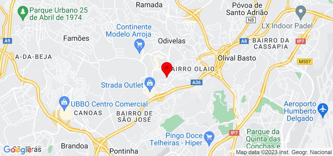 BlackClover - Lisboa - Odivelas - Mapa