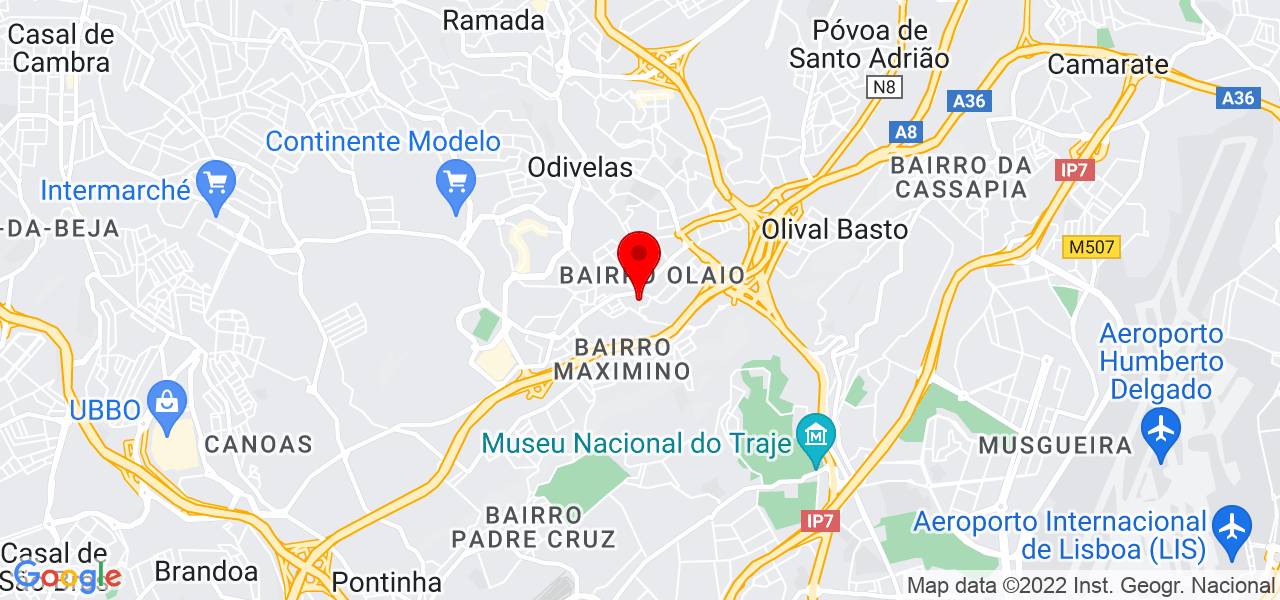 Madame &amp; CIA - Lisboa - Odivelas - Mapa