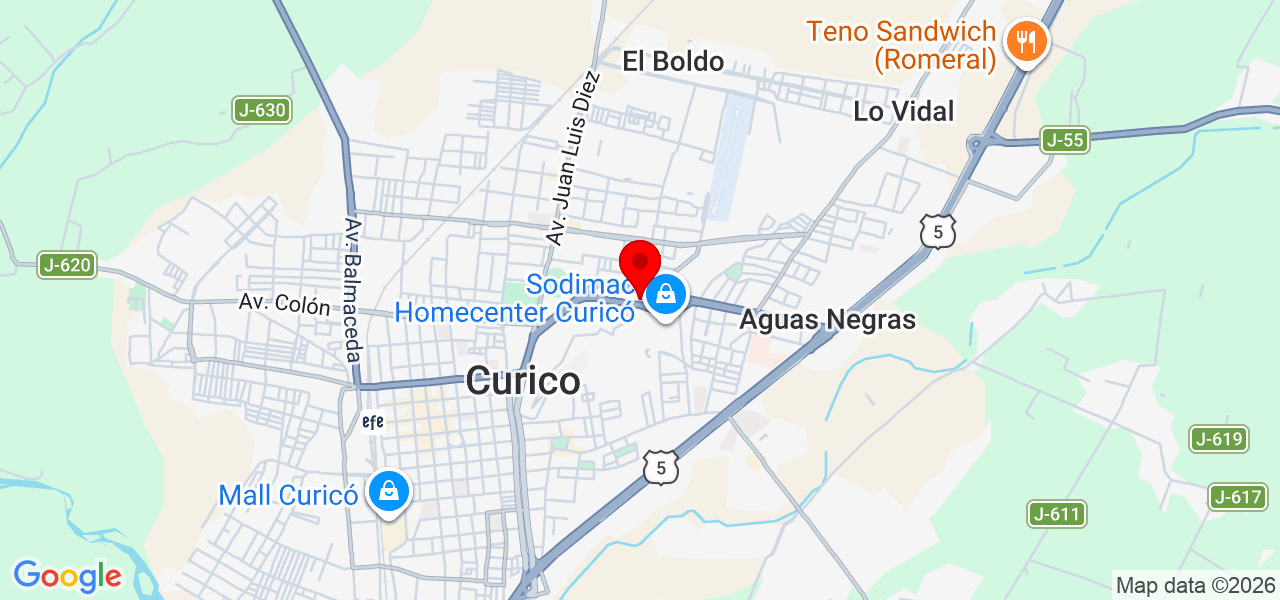 Sofía - Maule - Curicó - Map