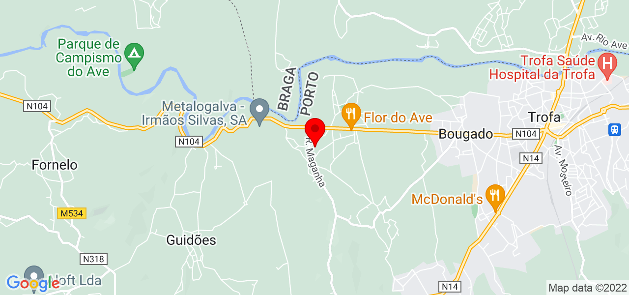 Rui Ferreira - Porto - Trofa - Mapa
