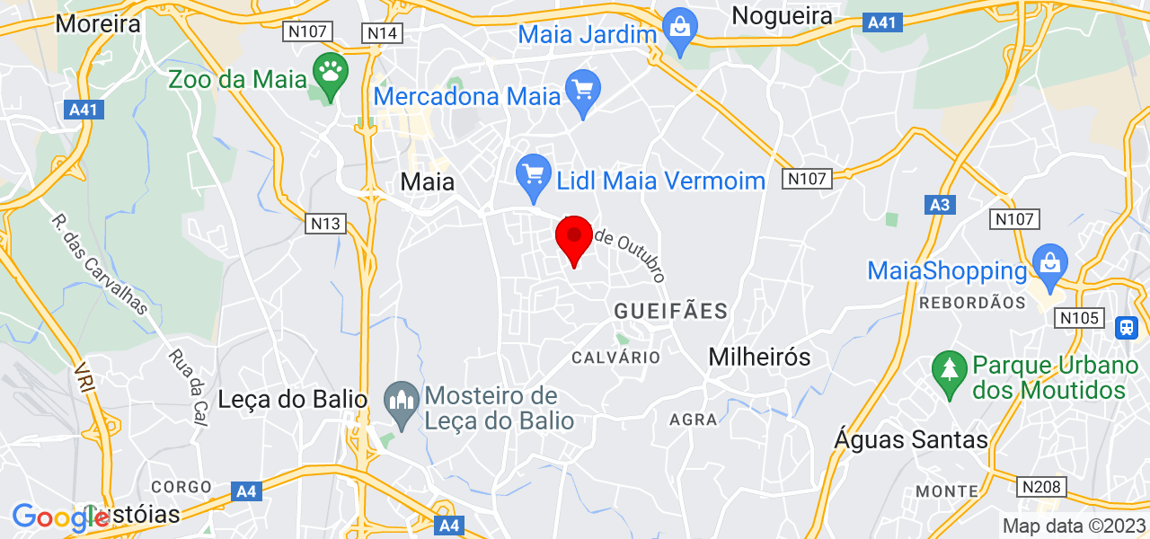 Marlon lopes - Porto - Maia - Mapa