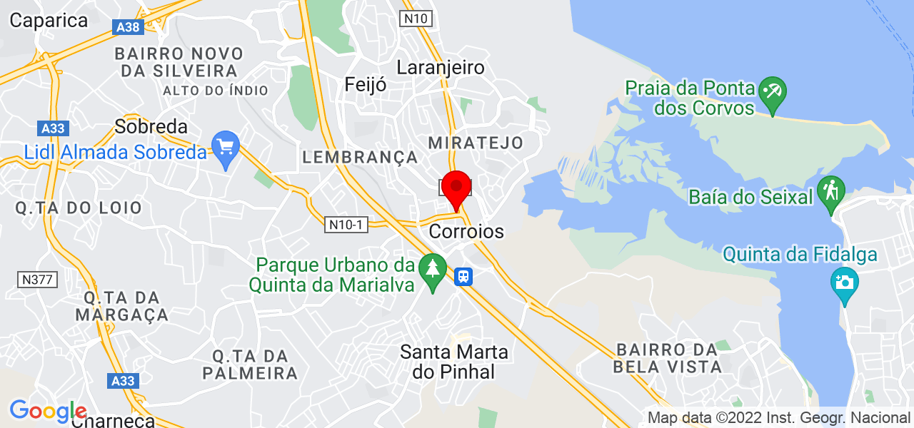 Jos&eacute; Coutinho - Setúbal - Seixal - Mapa