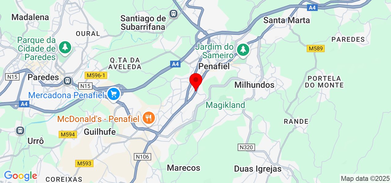 Junior(euro remodela&ccedil;&atilde;o) - Porto - Penafiel - Mapa