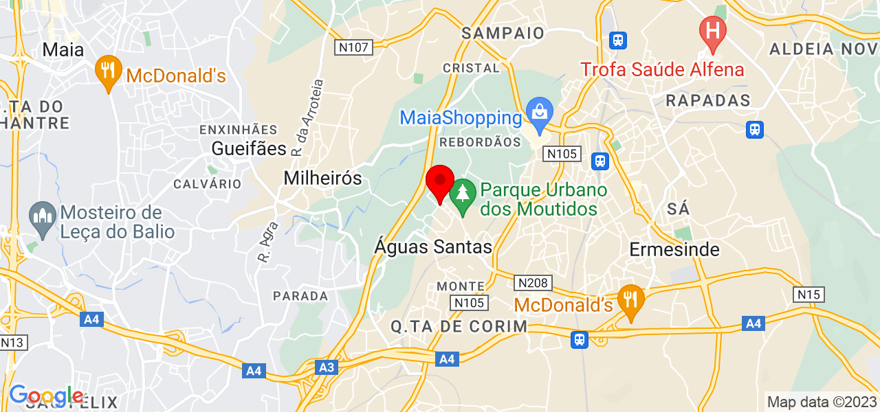 Leonardo Gomes - Porto - Maia - Mapa