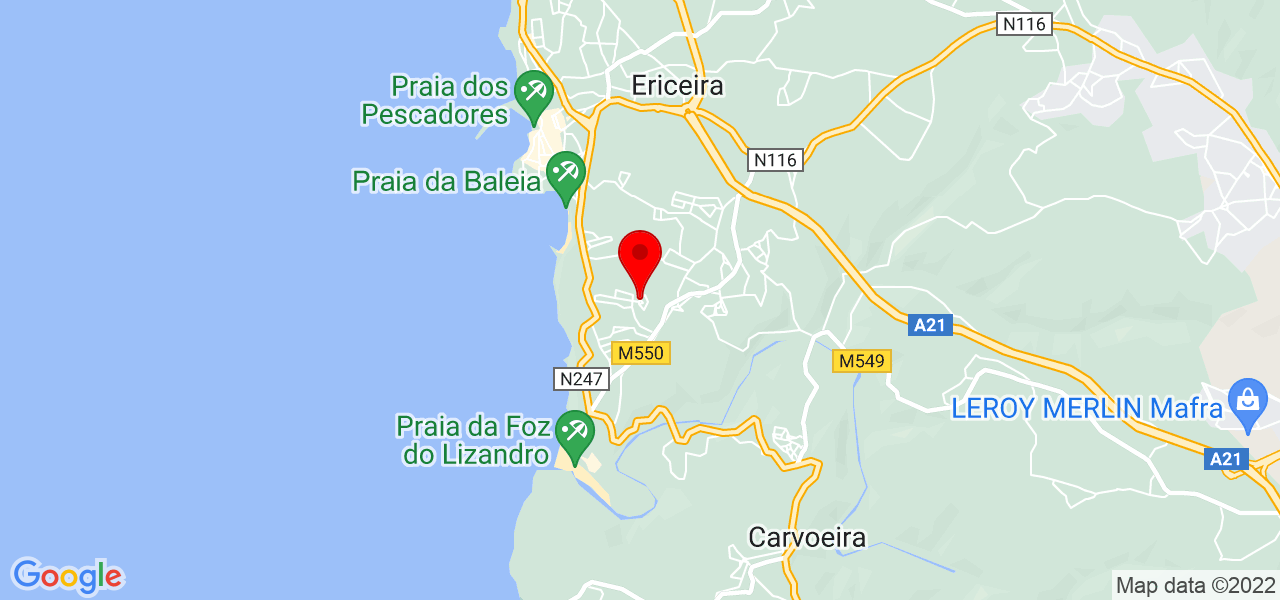 Gon&ccedil;alo Beja - Solu&ccedil;&otilde;es de Topografia, Cartografia e Cadastro - Lisboa - Mafra - Mapa