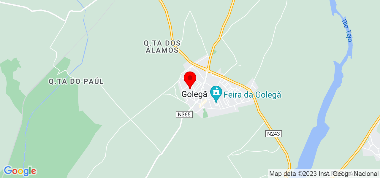 Mariana - Santarém - Golegã - Mapa