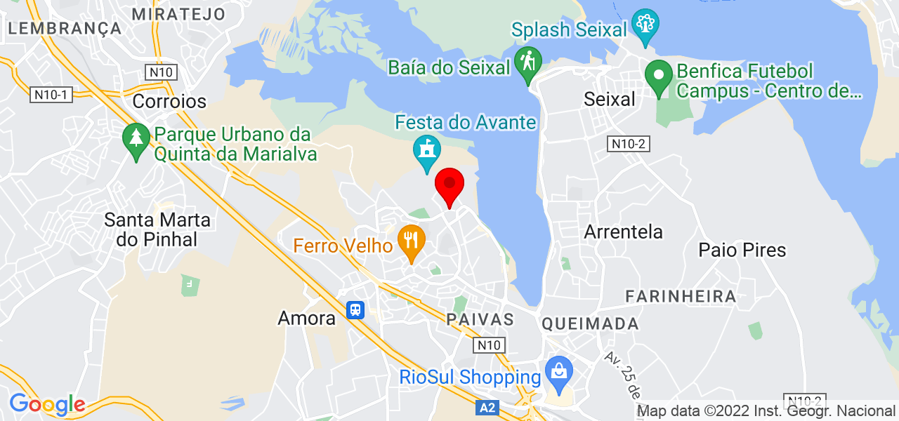 Catarina Vasco - Setúbal - Seixal - Mapa