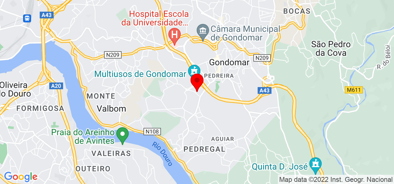 Joana oliveira - Porto - Gondomar - Mapa