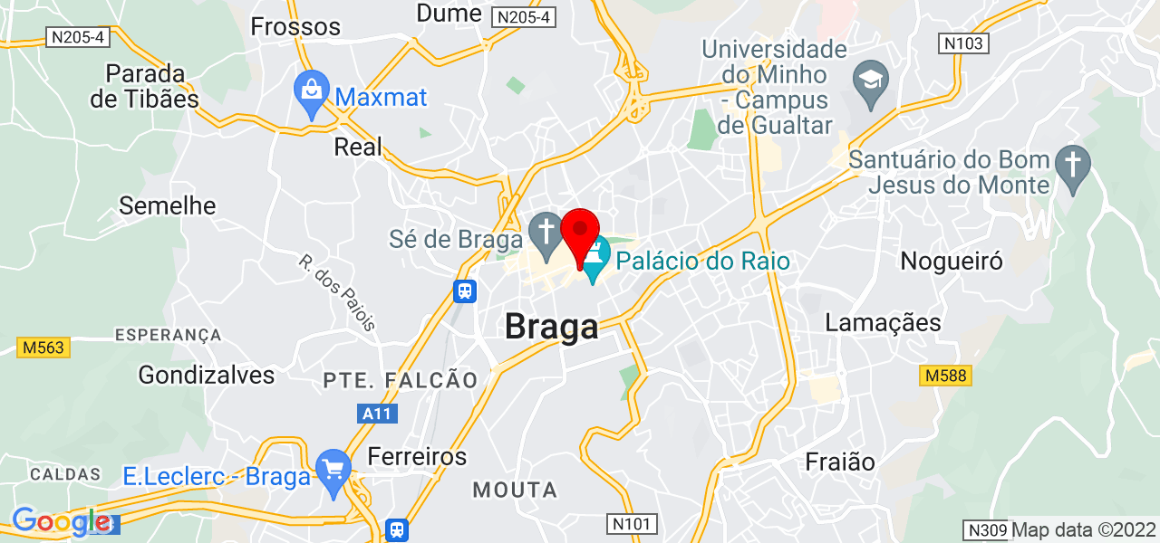 C&aacute;tia Martins - Braga - Braga - Mapa