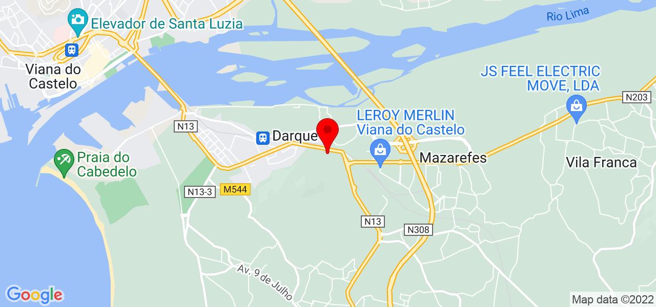 Joaz - Viana do Castelo - Viana do Castelo - Mapa