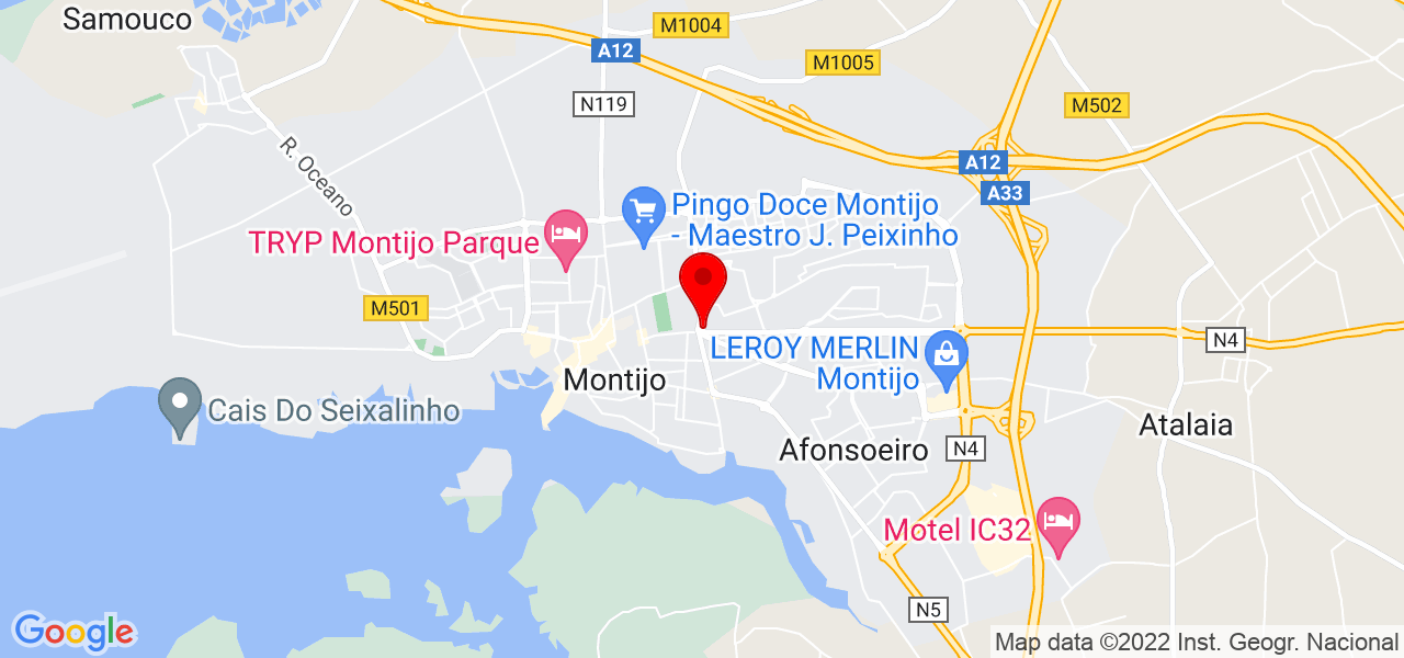 Tiago Zeca - Setúbal - Montijo - Mapa