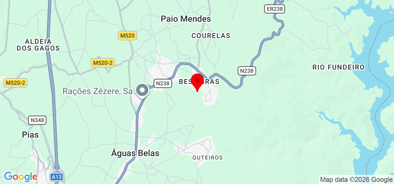 Maria Vitória - Santarém - Ferreira do Zêzere - Mapa