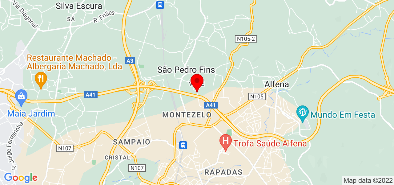 PEIXOTO MIRANDA CONSTRU&Ccedil;&Otilde;ES - Porto - Maia - Mapa