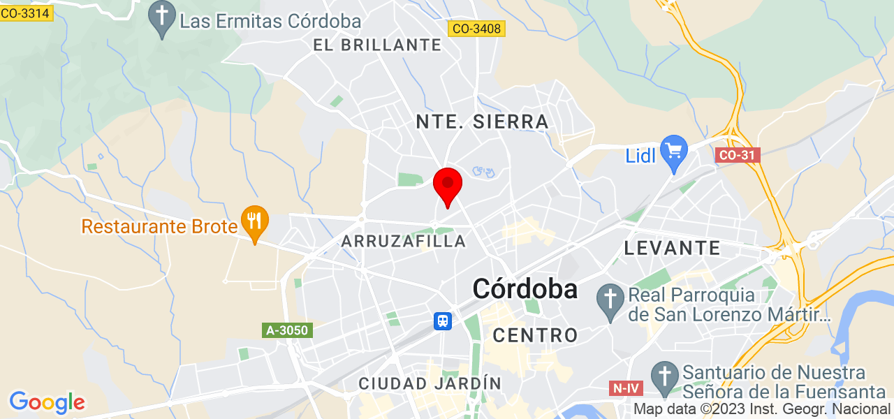 Irene Rosales - Andalucía - Córdoba - Mapa