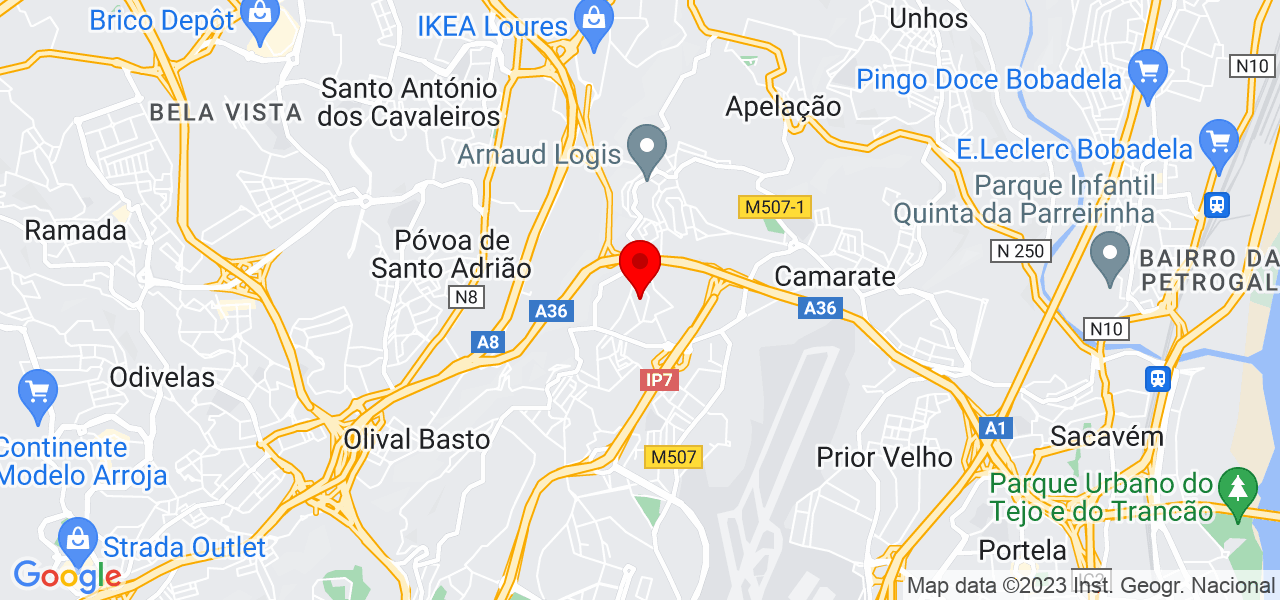 Eletric services - Lisboa - Loures - Mapa
