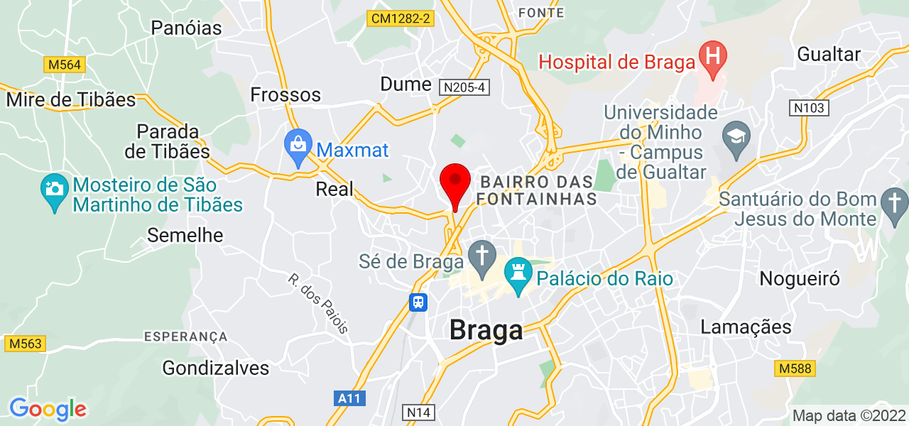 Cleide Souza - Braga - Braga - Mapa