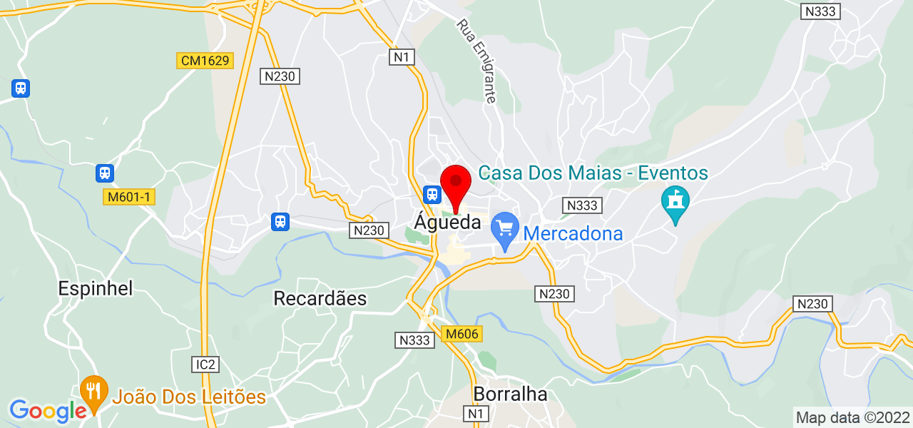Sara Morais - Aveiro - Águeda - Mapa
