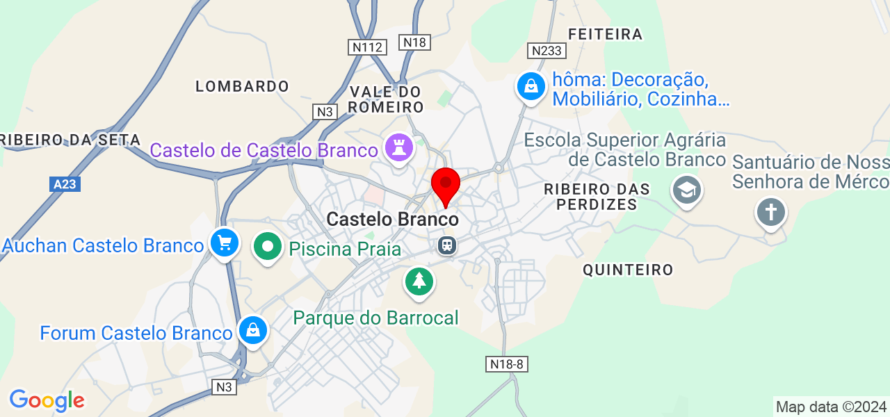 EDelicias - Castelo Branco - Castelo Branco - Map