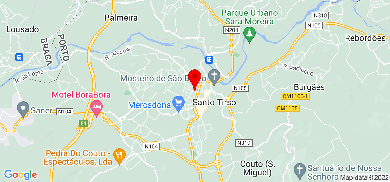 Jo&atilde;o Lopes - Porto - Santo Tirso - Mapa