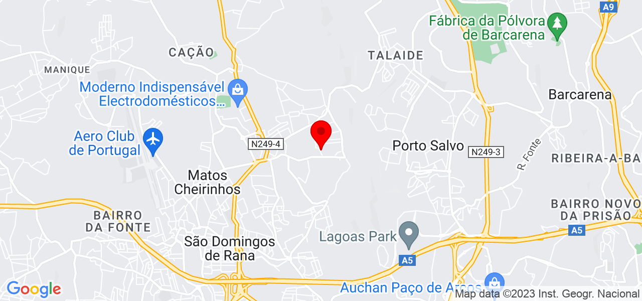Lu&iacute;s Filipe Paiva-Remodela&ccedil;&otilde;es Unipessoal, Lda. - Lisboa - Cascais - Mapa