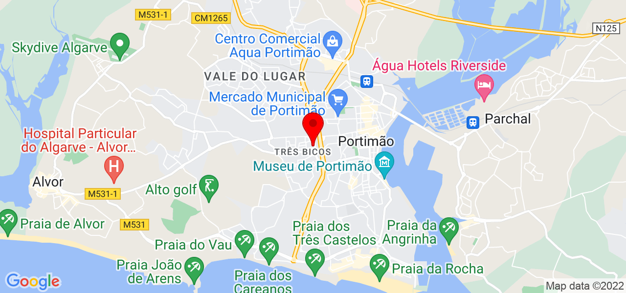 Ara Cosiet - Faro - Portimão - Mapa