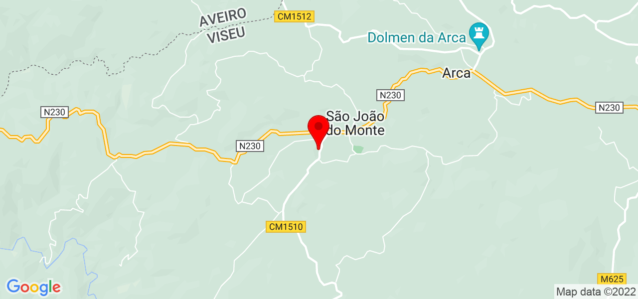 Marcelo - Viseu - Tondela - Mapa