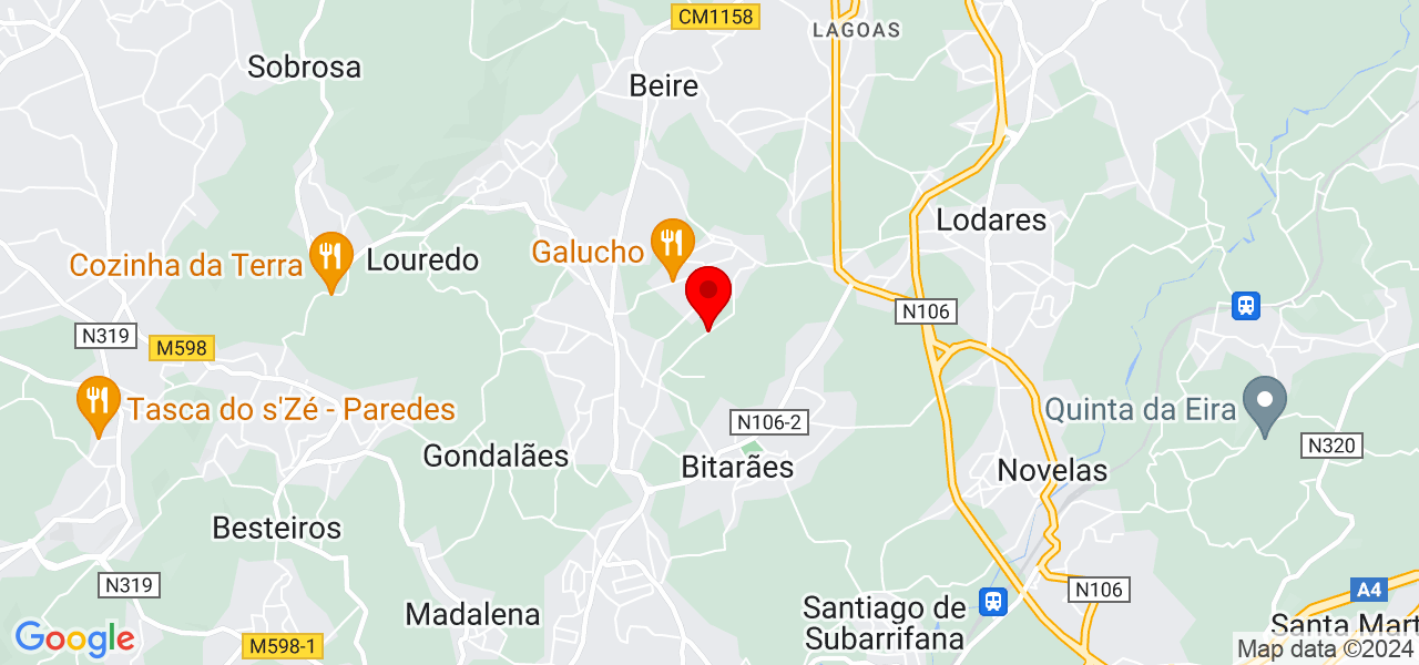 Jorge Resende - Porto - Paredes - Map