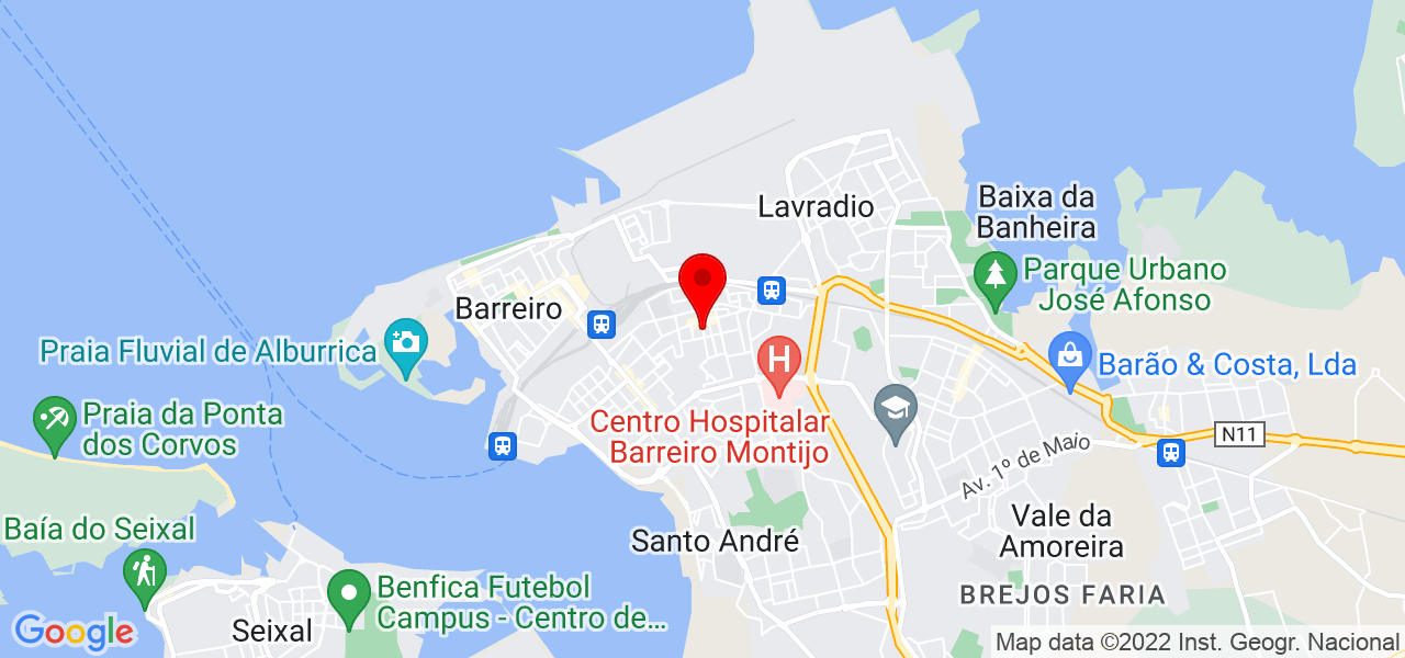 Sara Roxo - Setúbal - Barreiro - Mapa