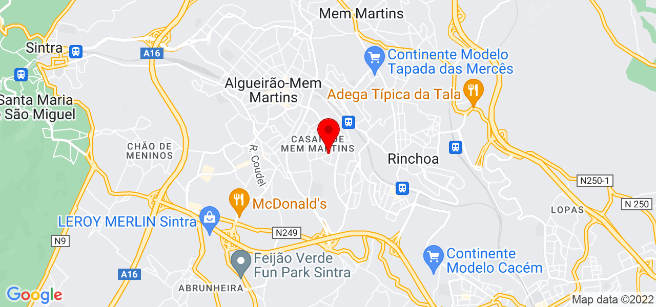 Susana P&aacute;scoa - Lisboa - Sintra - Mapa