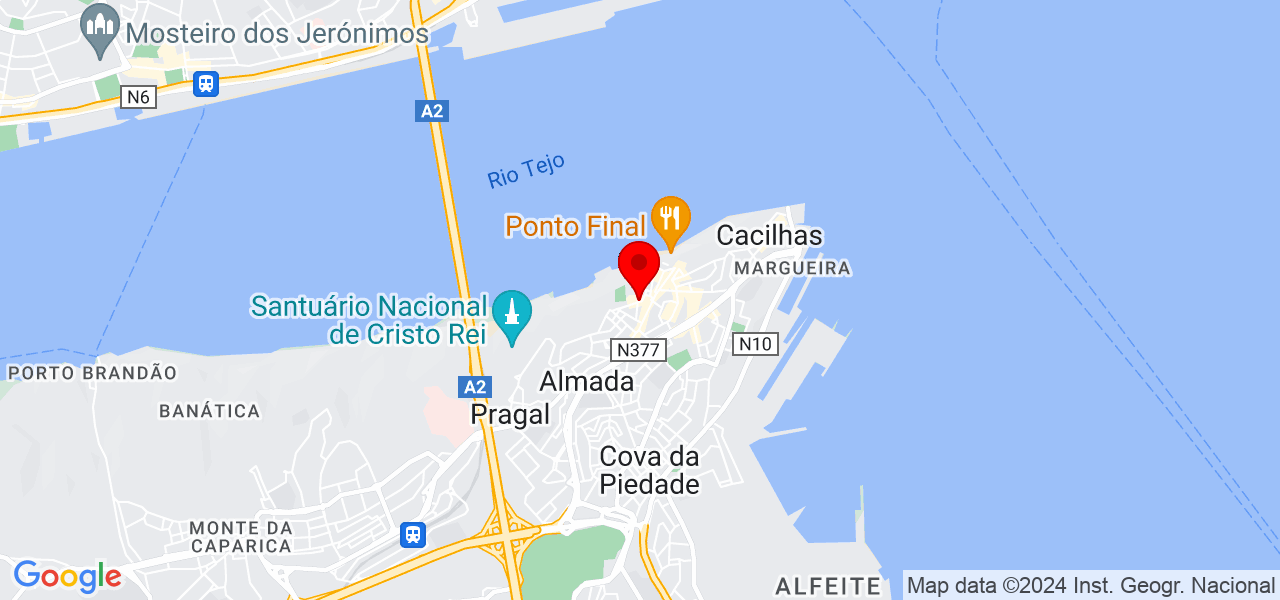 Felipe Mattos - Setúbal - Almada - Mapa