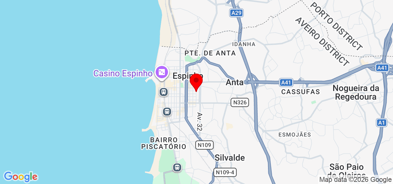 Sara Vitória - Aveiro - Espinho - Map