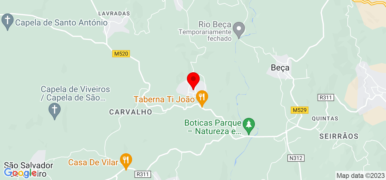 Isabel Cardoso - Vila Real - Boticas - Mapa