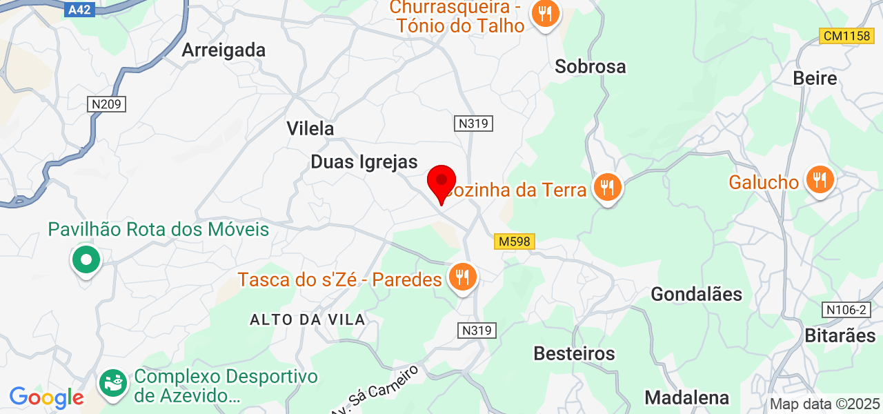Sodré & Coelho - Porto - Paredes - Map