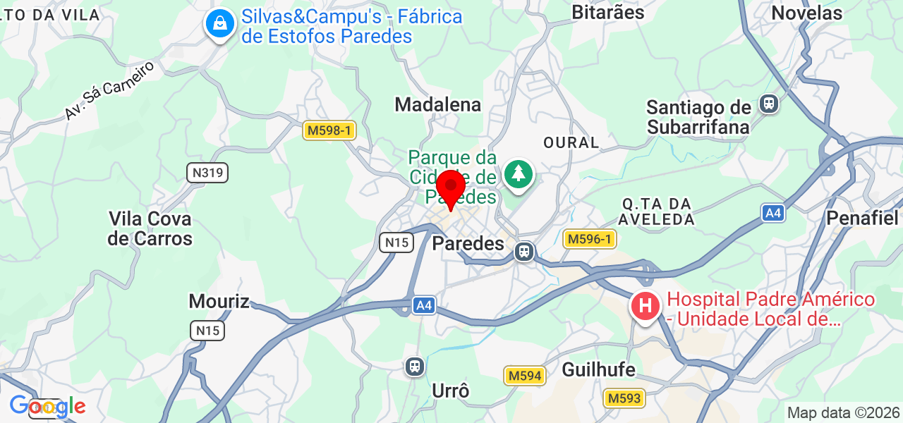 Love for animals - Porto - Paredes - Mapa