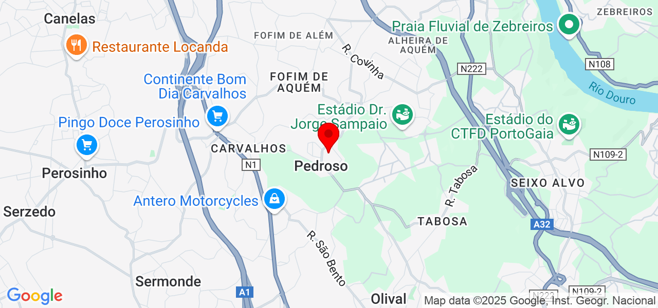 Bruno Trindade - Porto - Vila Nova de Gaia - Mapa