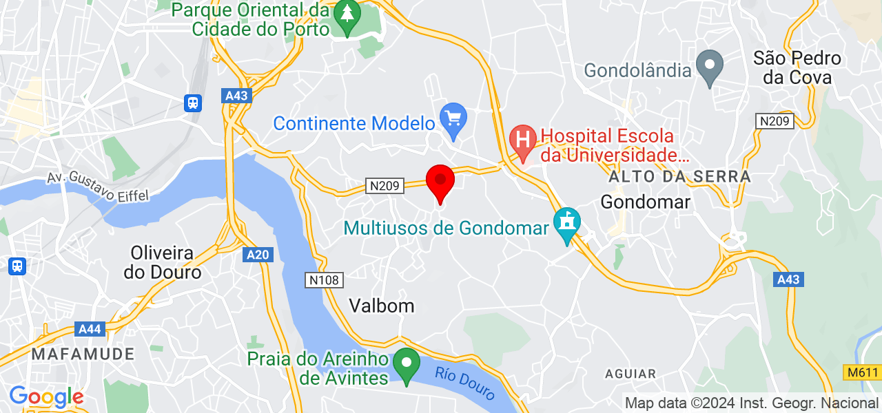 Denisse Urey - Porto - Gondomar - Mapa