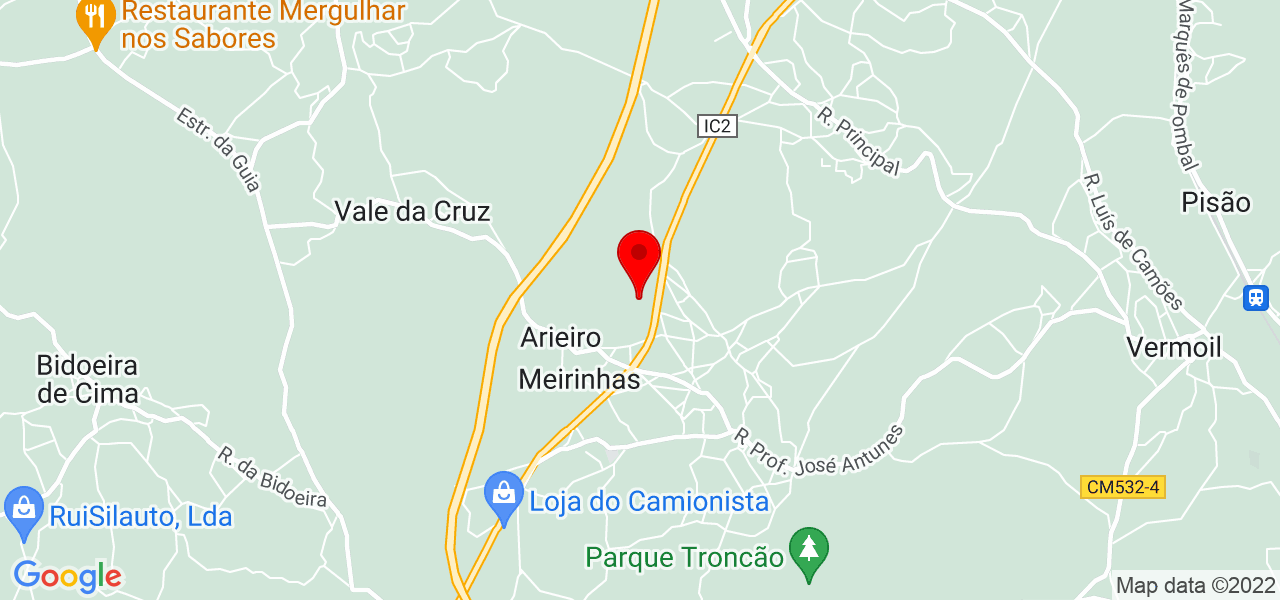 Dora - Leiria - Pombal - Mapa