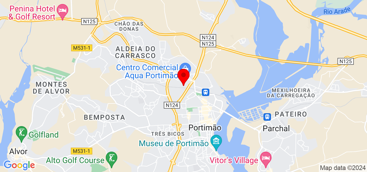 Jota - Faro - Portimão - Mapa