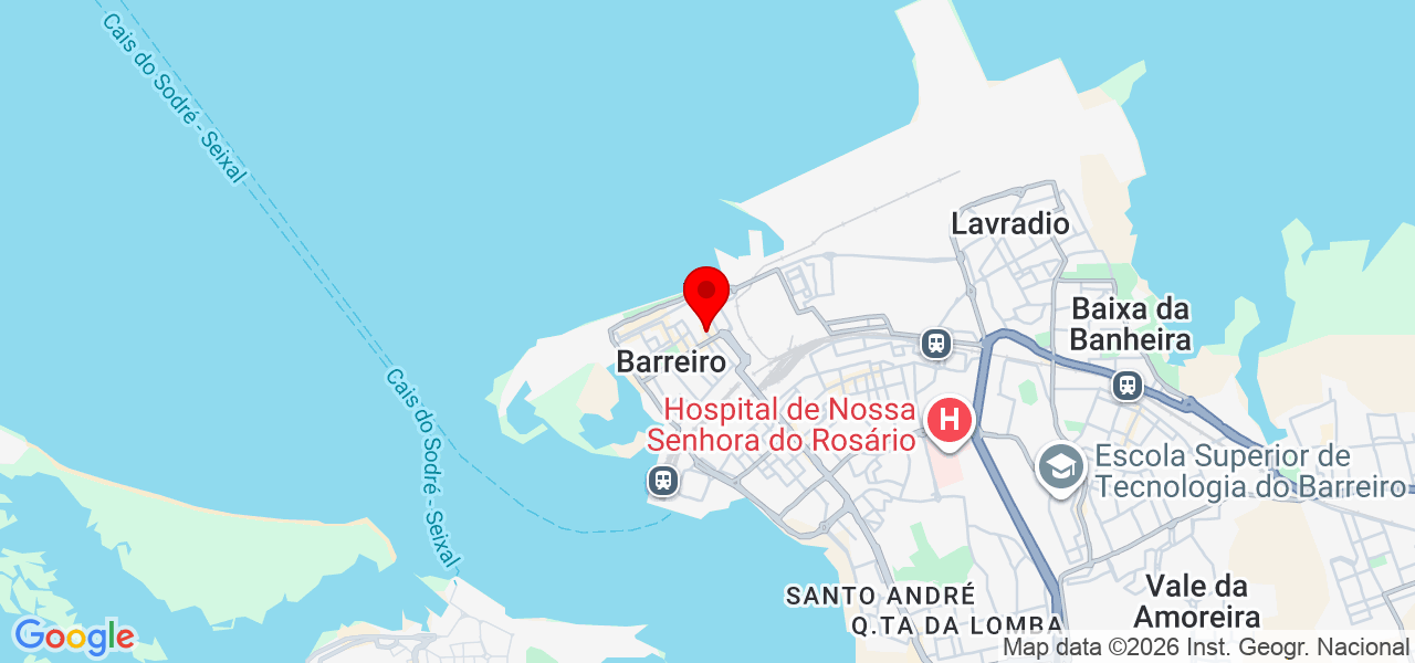 Hugo - Setúbal - Barreiro - Mapa