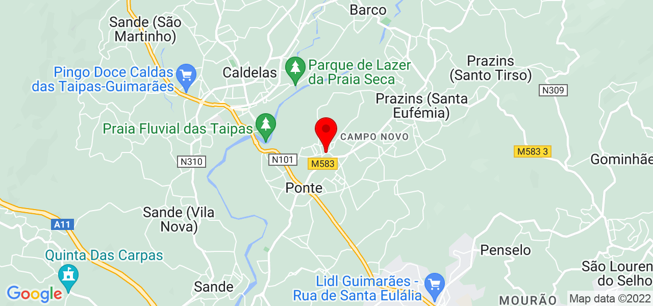 Carla M&oacute;nica Duarte - Braga - Guimarães - Mapa