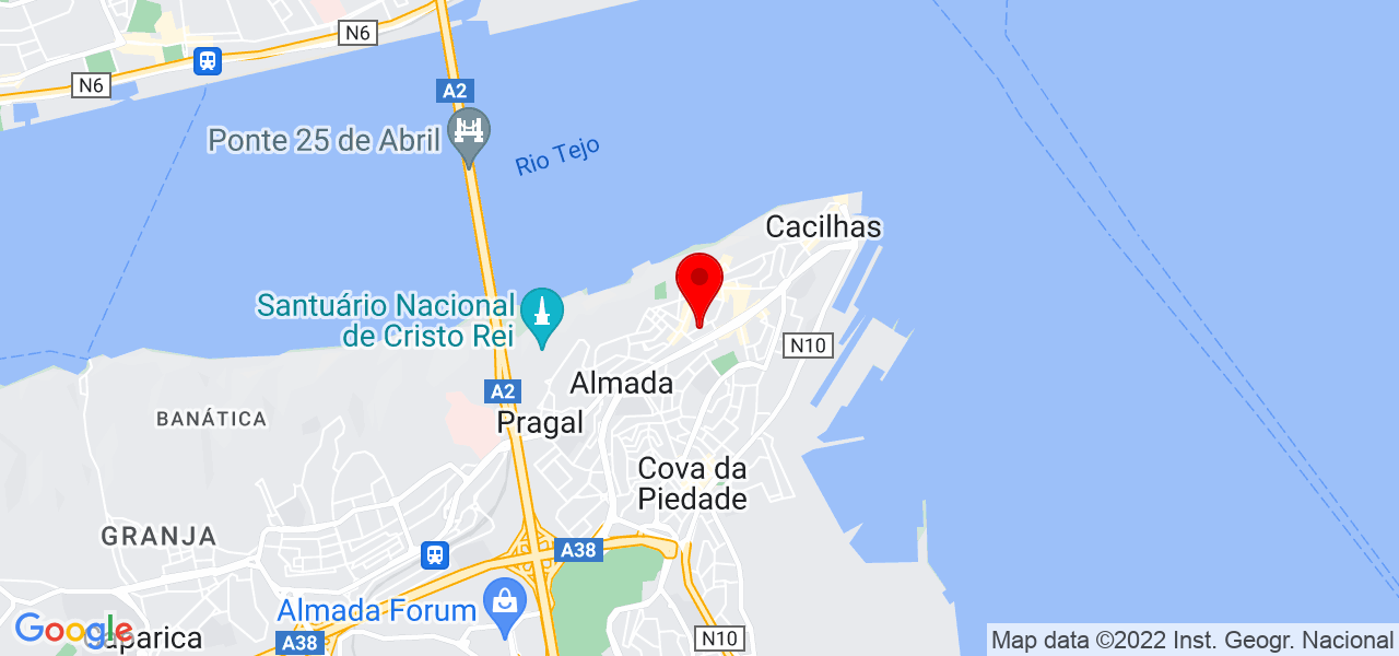 Ana Bas&iacute;lio - Setúbal - Almada - Mapa