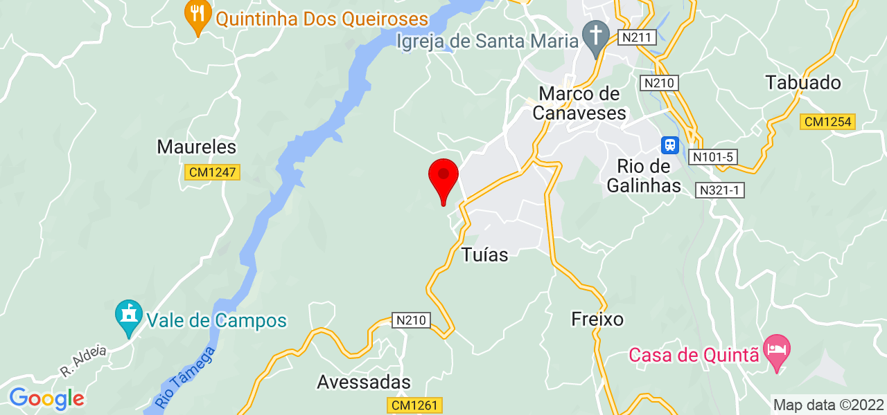 Susana da Cunha - Porto - Marco de Canaveses - Mapa