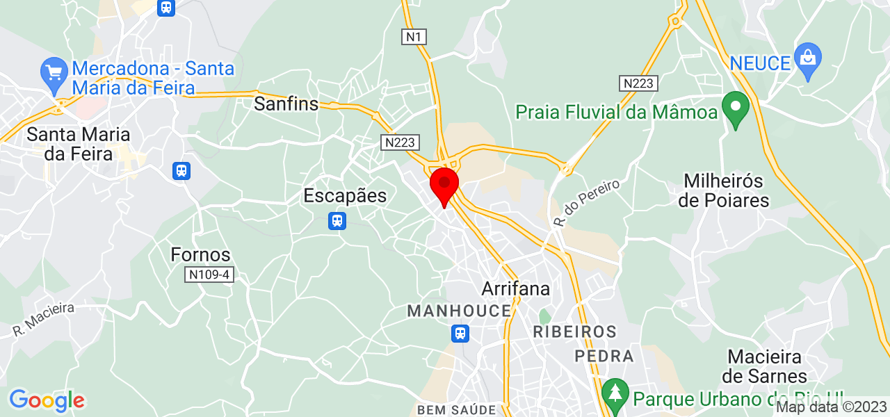 Susana Santos - Aveiro - Santa Maria da Feira - Mapa