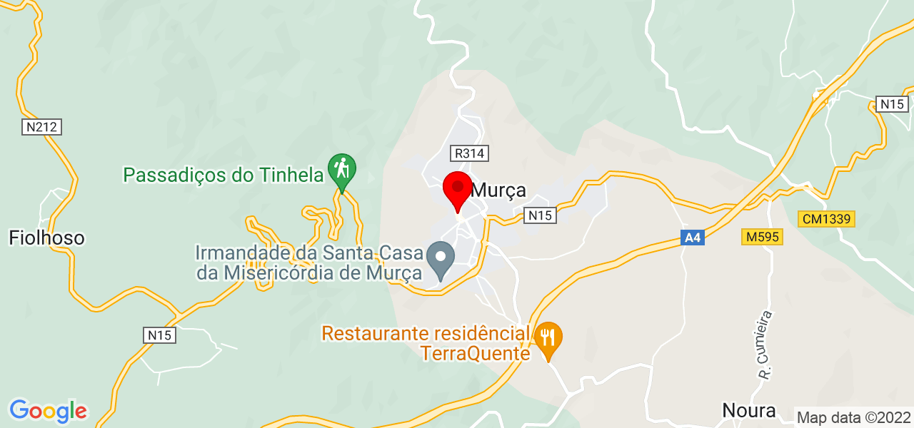 Tiago - Vila Real - Murça - Mapa