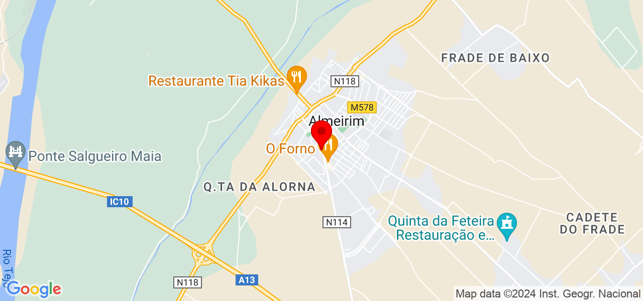 Agapito obras - Santarém - Almeirim - Map