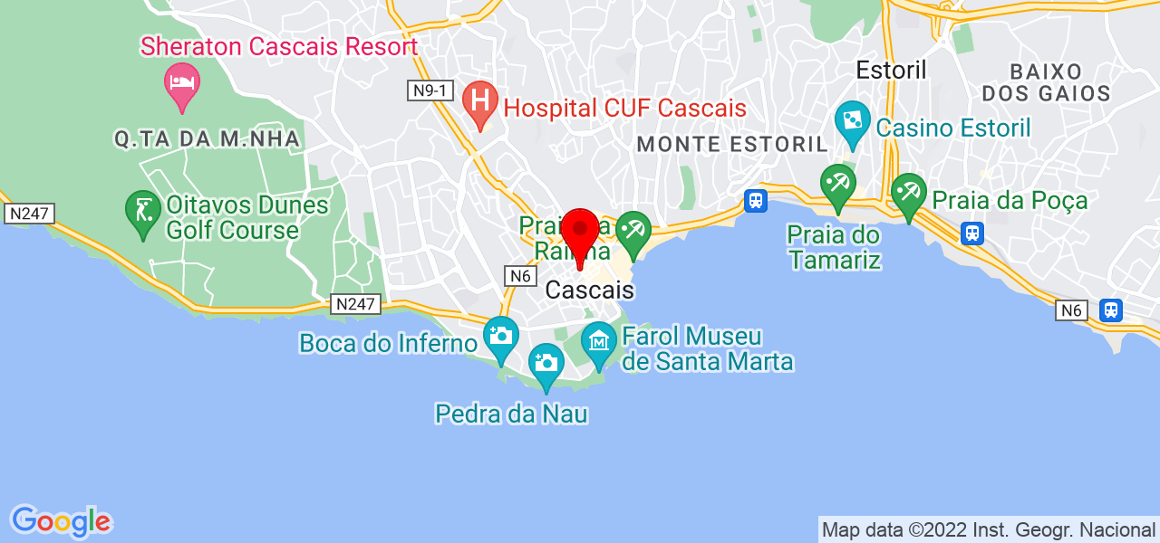 Jane da Silva - Lisboa - Cascais - Mapa