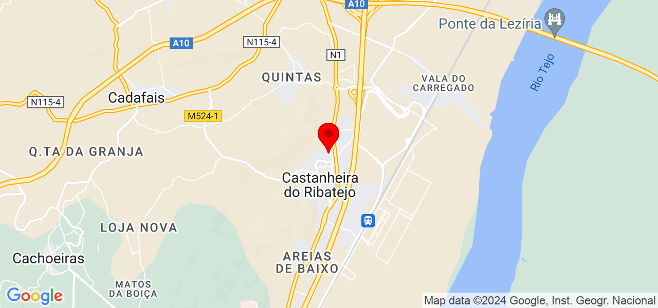 Joana Gravata - Lisboa - Vila Franca de Xira - Map