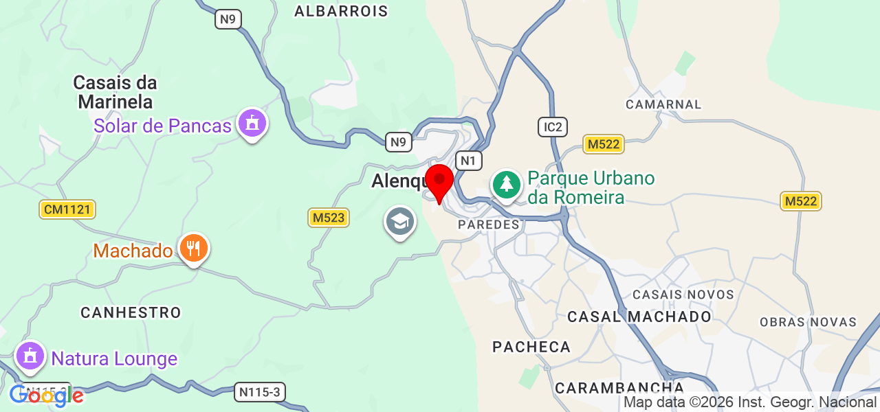 CasaPronta - Lisboa - Alenquer - Mapa